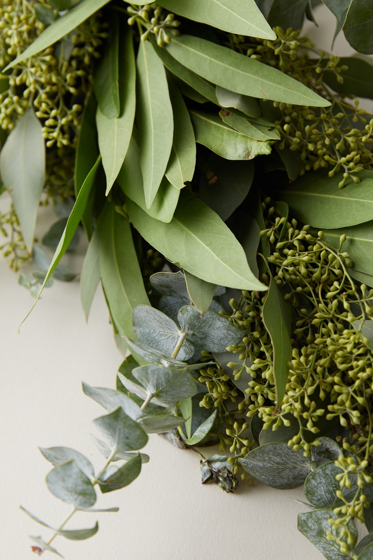 Fresh Eucalyptus + Israeli Ruscus Garland