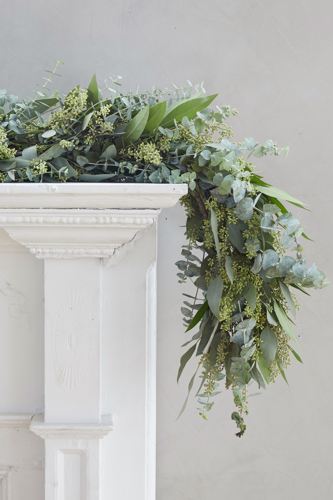 Fresh Eucalyptus + Israeli Ruscus Garland