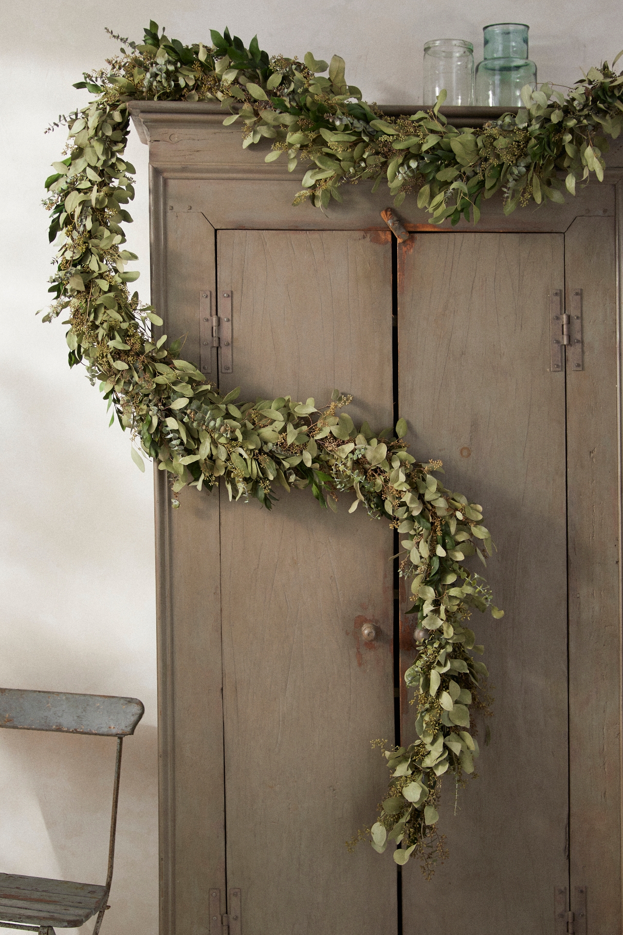 Fresh Eucalyptus + Israeli Ruscus Garland