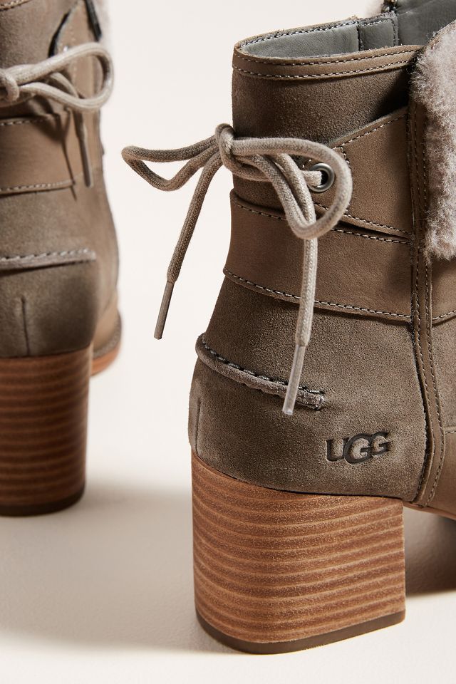 Ugg kirke suede store block heel booties