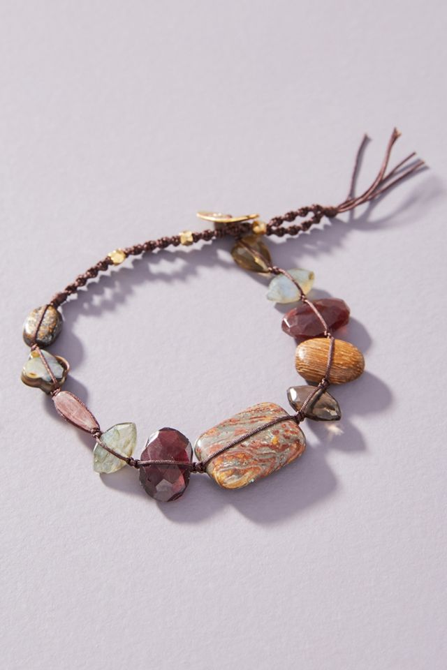 Chan Luu Mixed Stone Wrap Bracelet