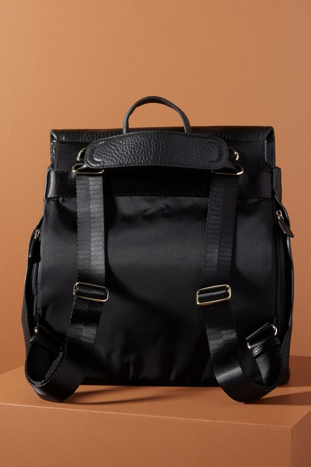 alternative leather backpack "Tennis, Padel & Pickleball White and Beige Leather Backpack"