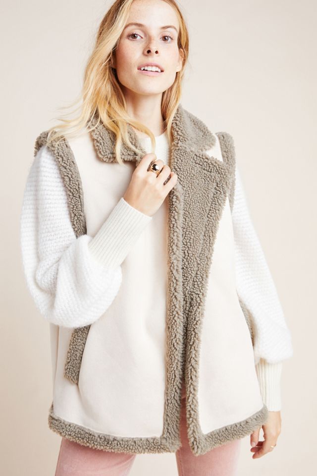 Phoebe Sueded Sherpa Vest #3