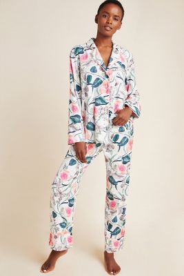 Anthropologie cheetah pajamas sale