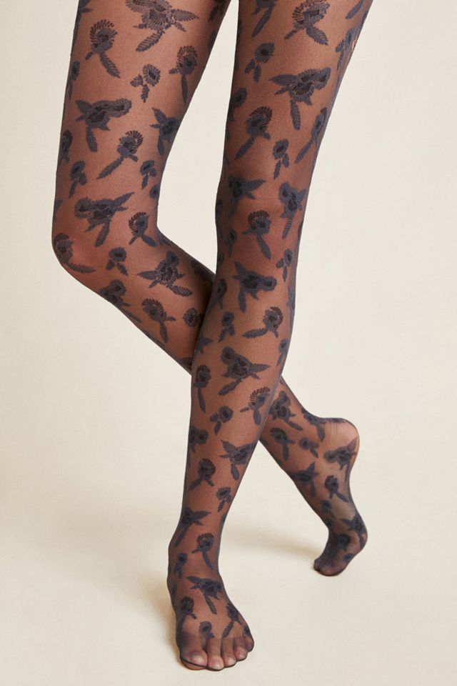 Hansel From Basel Sheer Floral Tights #1