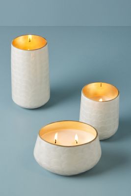 Capri Blue Capiz Glass Candle