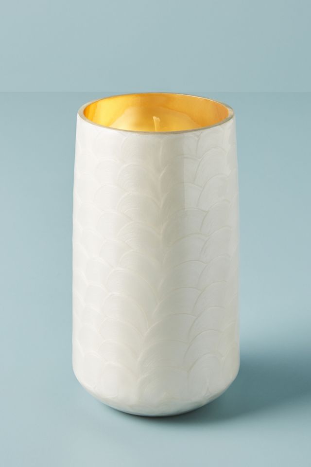 Capri Blue Capiz Glass Candle #1