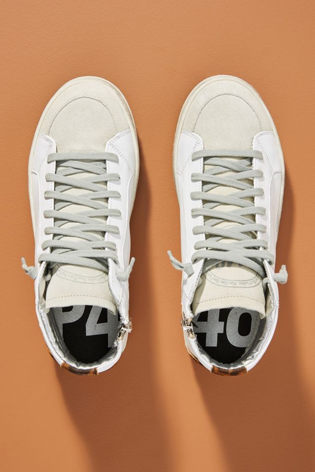 P448 Leopard High-Top Sneakers #1