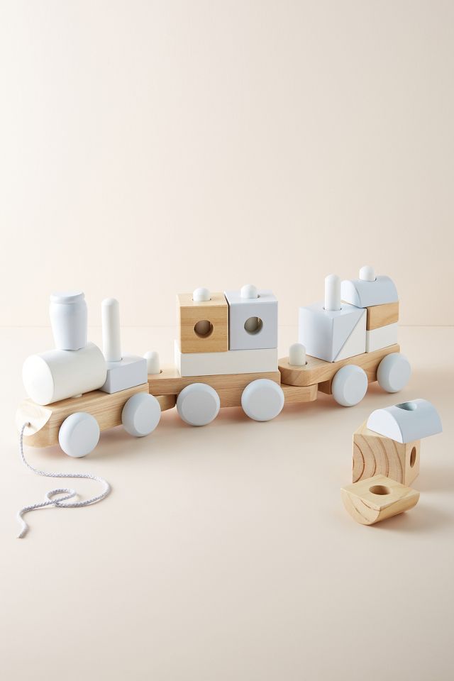 Wooden block hot sale train set