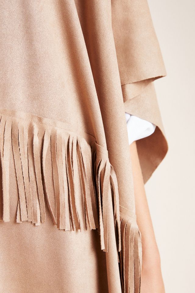 Faux Suede Poncho #2