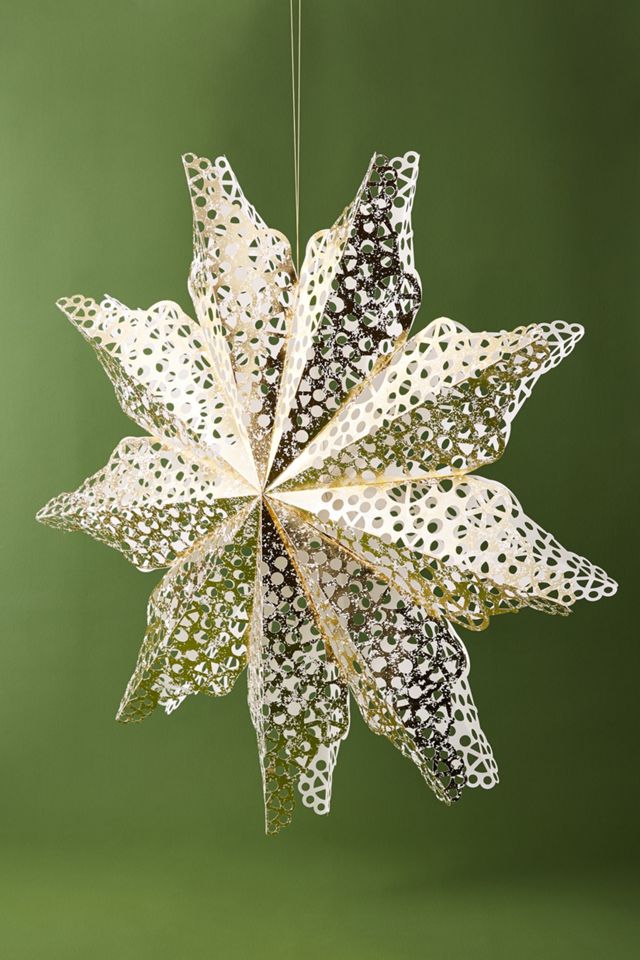 Metallic Paper Fan | AnthroHome