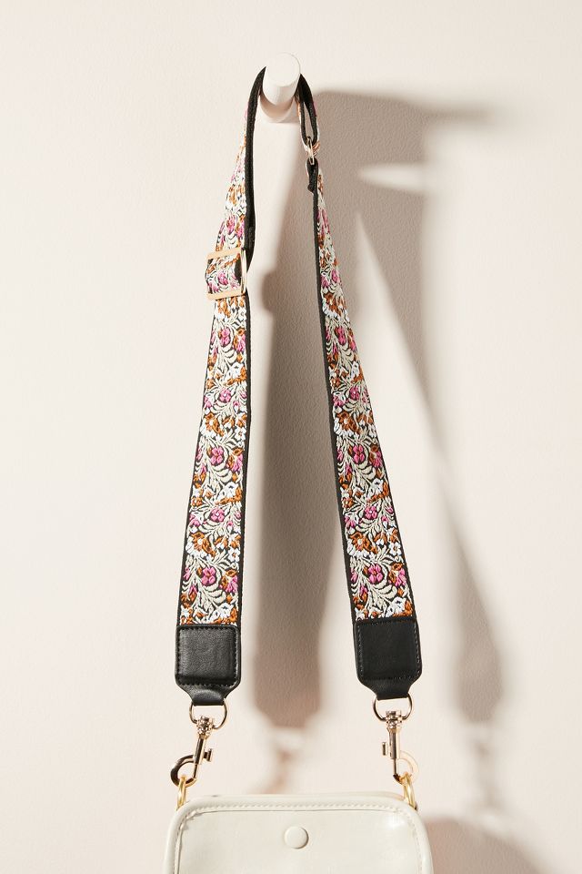 Woven Floral Bag Strap