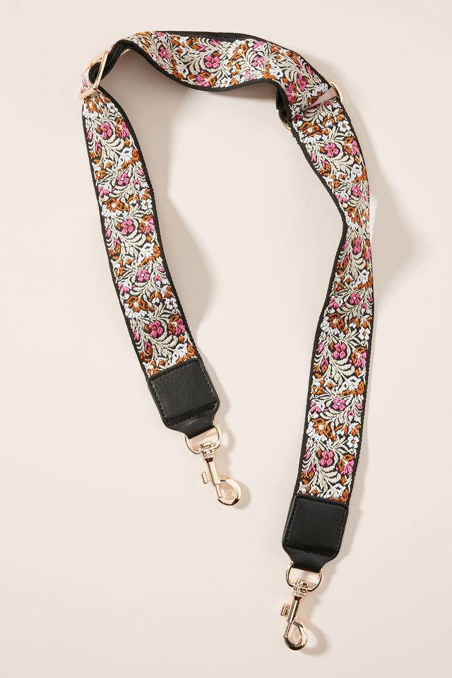 Floral hot sale bag strap