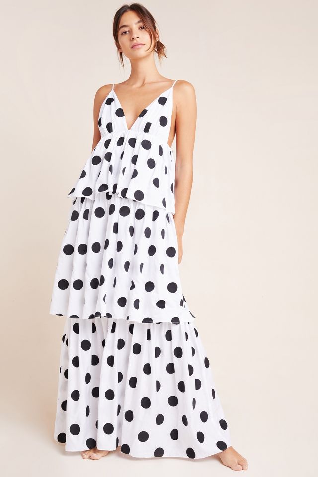 Mara hoffman polka dot dress deals