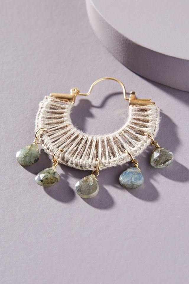 Jayne Woven Hoop Earrings #1
