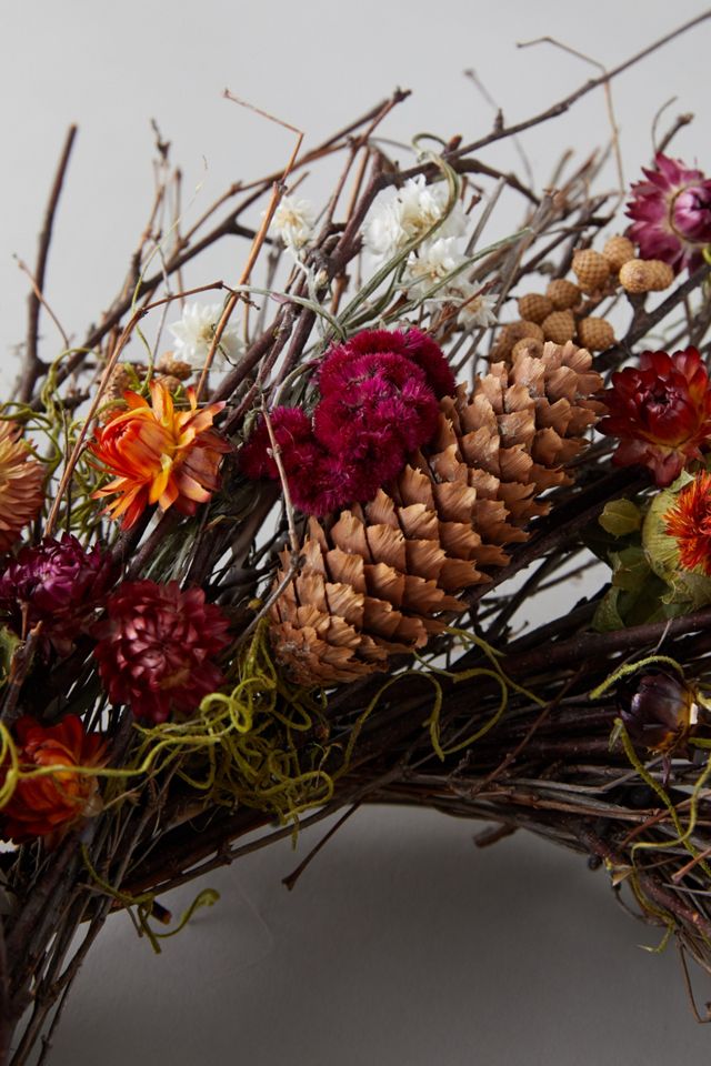 Birch + Preserved Ammobium Wreath #1