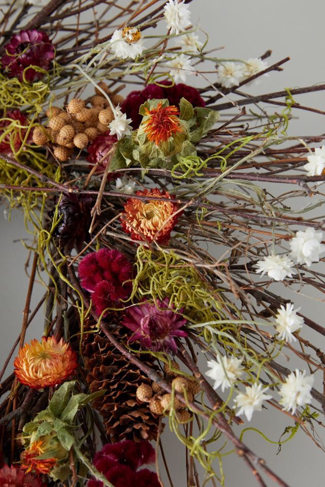 Birch + Preserved Ammobium Wreath #2