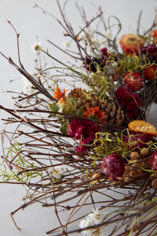 Birch + Preserved Ammobium Wreath #3
