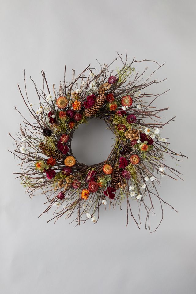 Birch + Preserved Ammobium Wreath #4