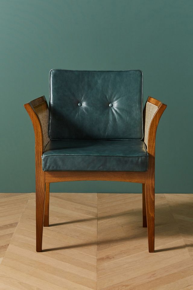 Soho Home x Anthropologie Willow Leather Dining Chair #1