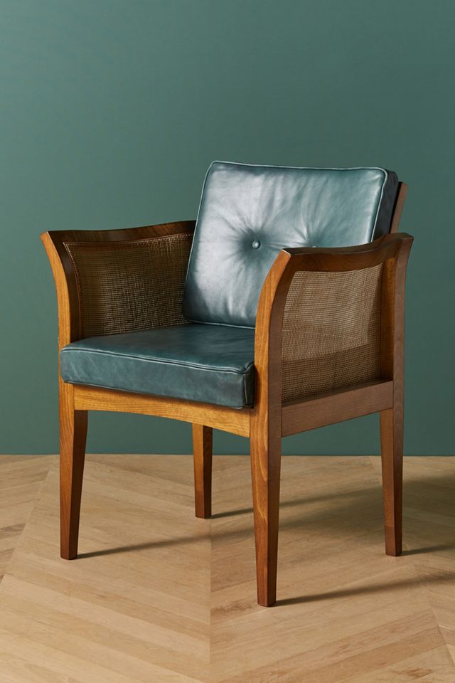 Soho Home x Anthropologie Willow Leather Dining Chair #2