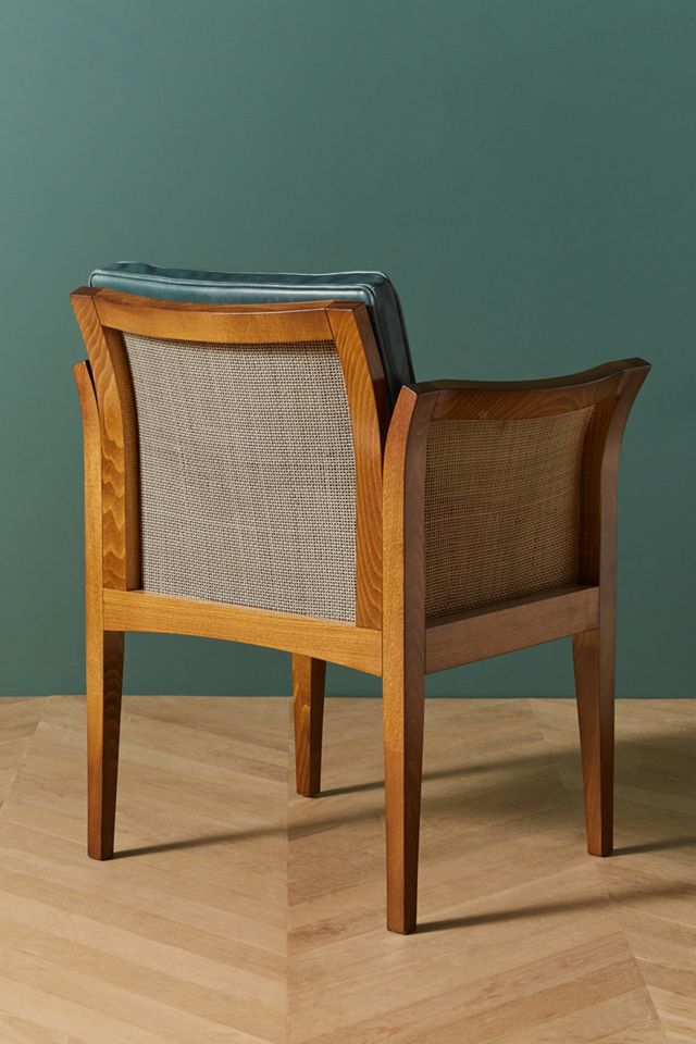 Soho Home x Anthropologie Willow Leather Dining Chair #4