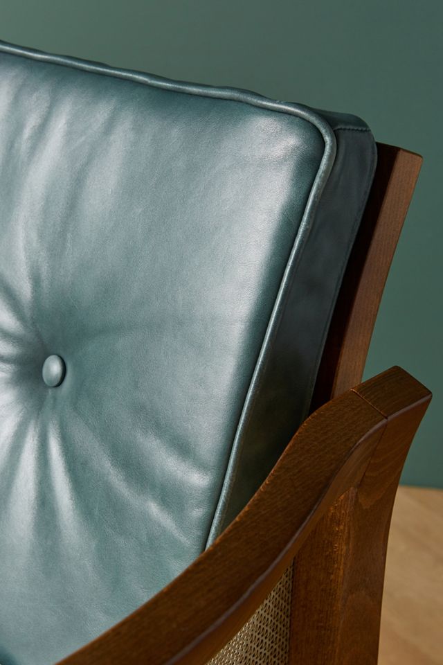 Soho Home x Anthropologie Willow Leather Dining Chair #7