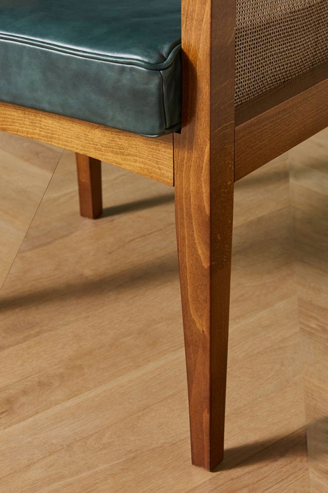 Soho Home x Anthropologie Willow Leather Dining Chair #8