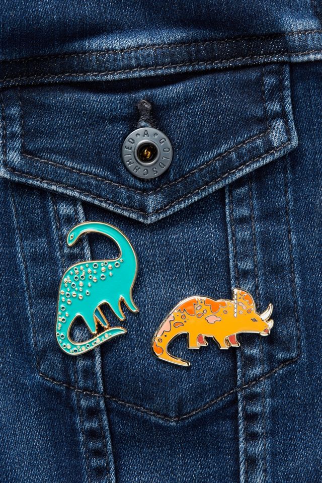 Enamel Dinosaur Pin #1