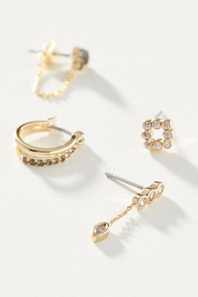 Hallie Sparkle Earring Set | Anthropologie