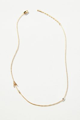 Anthropologie block deals letter necklace