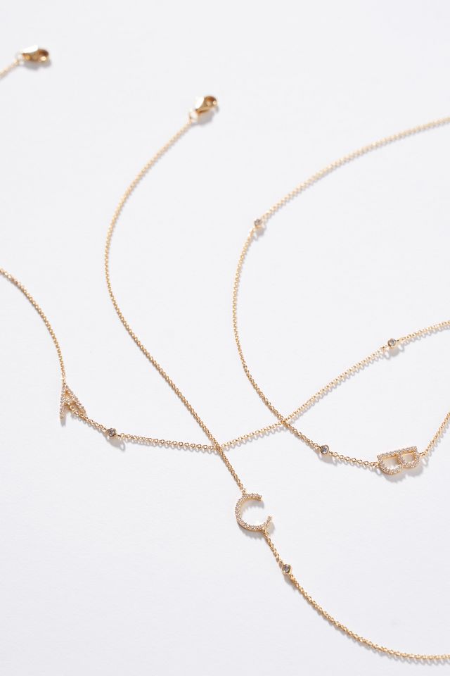 Delicate Monogram Necklace Anthropologie
