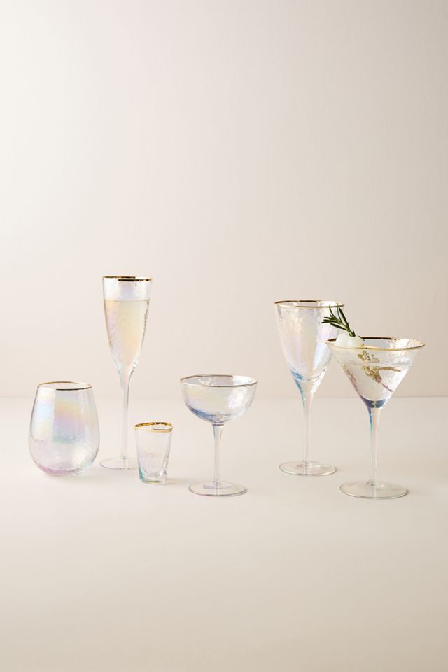 Lustered Stemless Wine Glass #2