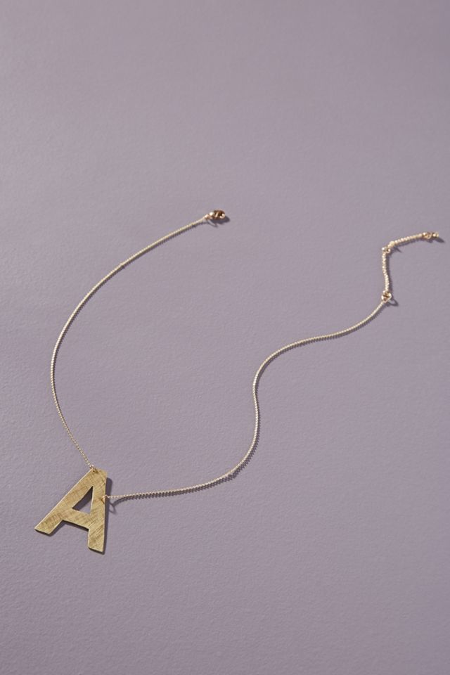 Block Monogram Necklace #2