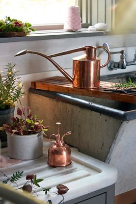 Haws Rowley Ripple Copper Watering Can + Mister Gift Set