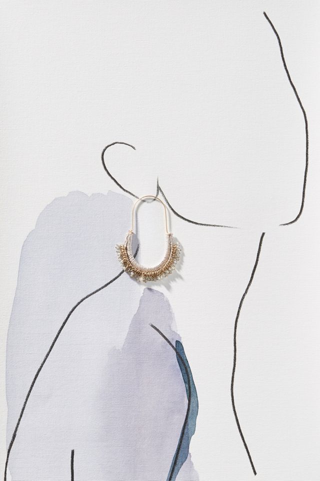 Halen Fringed Hoop Earrings #2