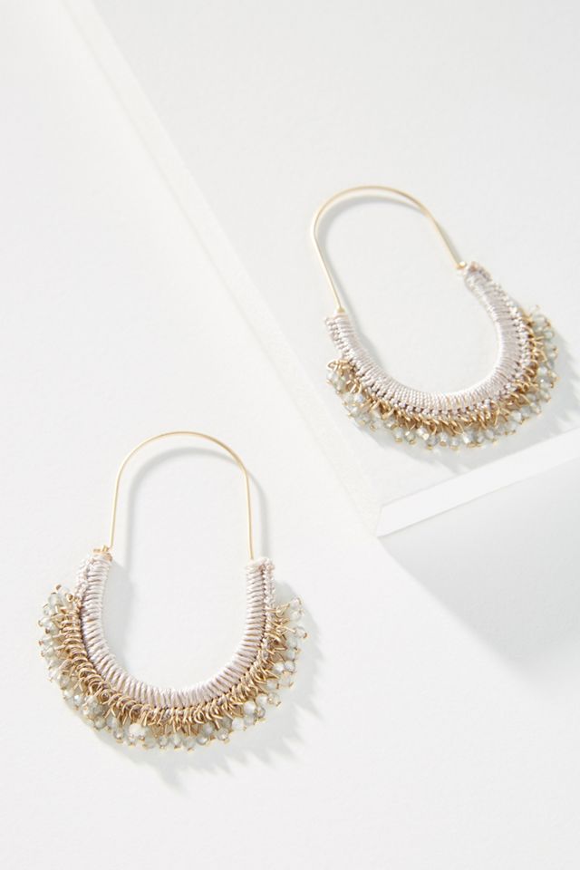 Halen Fringed Hoop Earrings