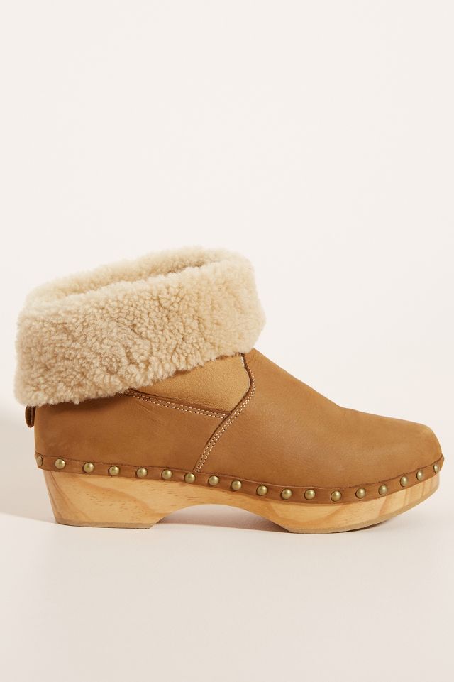 Penelope Chilvers Shearling Lined Clog Boots