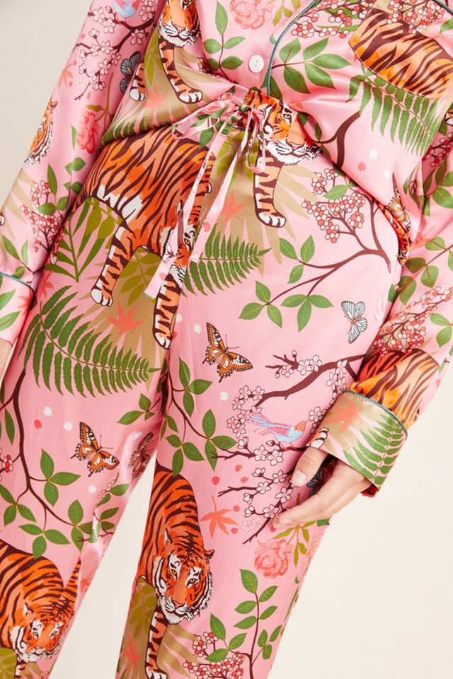 Karen Mabon Tiger Blossom Silk Sleep Pants #2