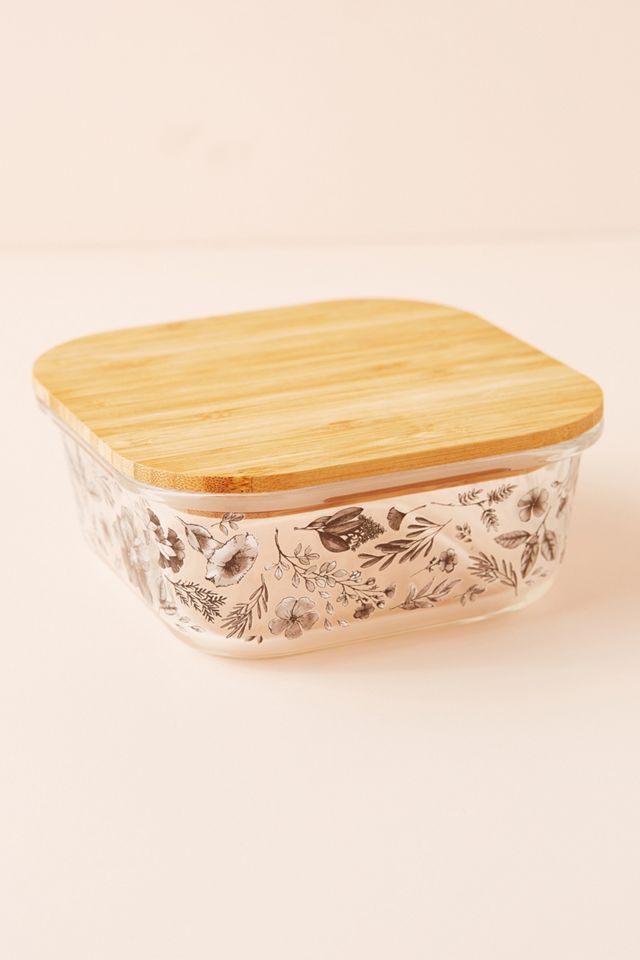 Botanical Glass Storage Container #1