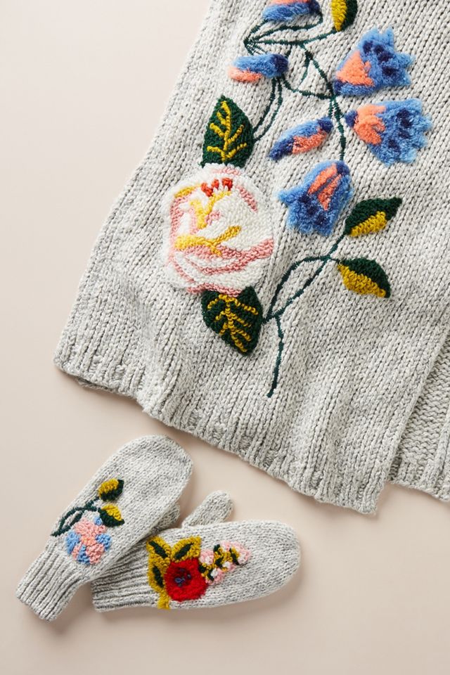 Nathalie Lete Luxembourg Embroidered Scarf | Anthropologie