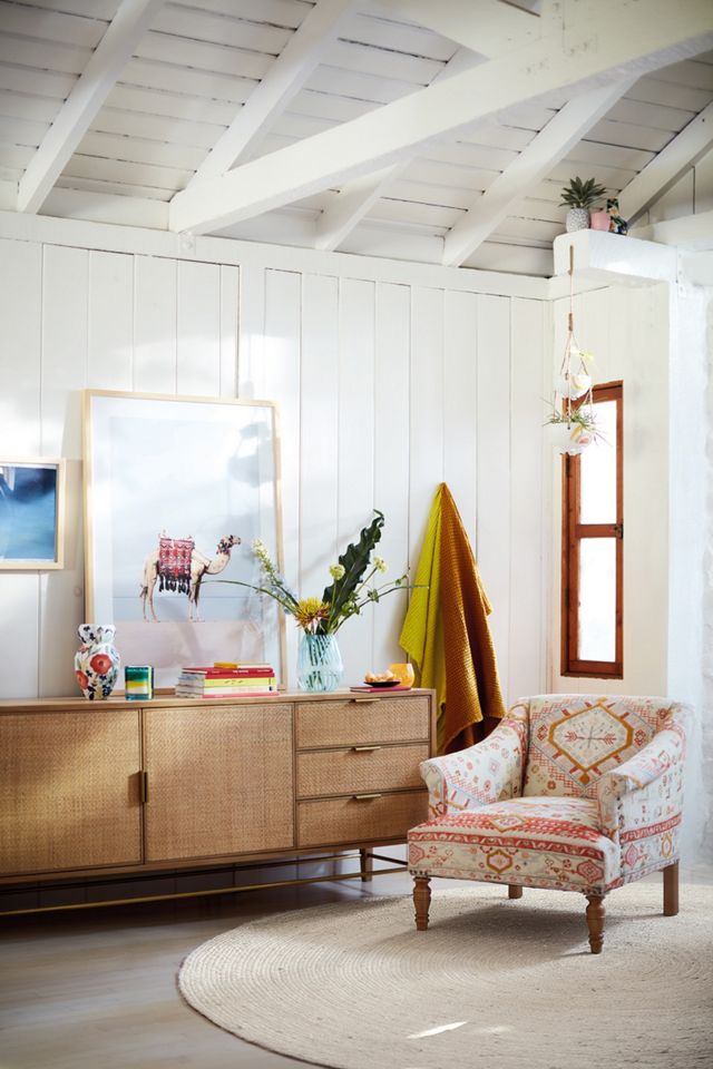 Rug-Printed Sally Accent Chair #6