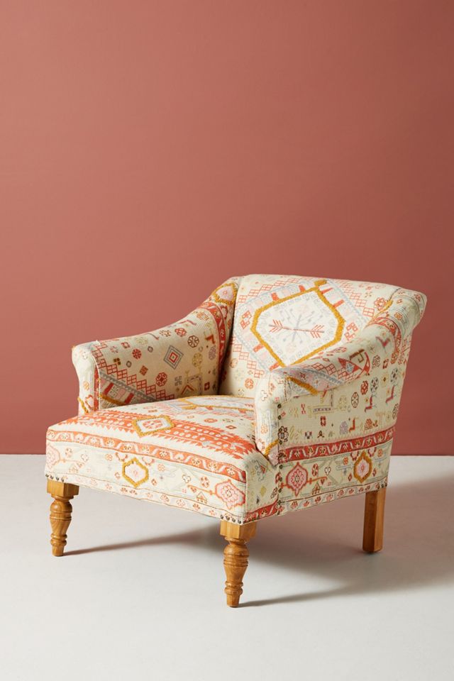 Rug-Printed Sally Accent Chair #2