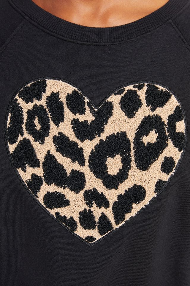 Sundry Leopard Heart Sweatshirt #1