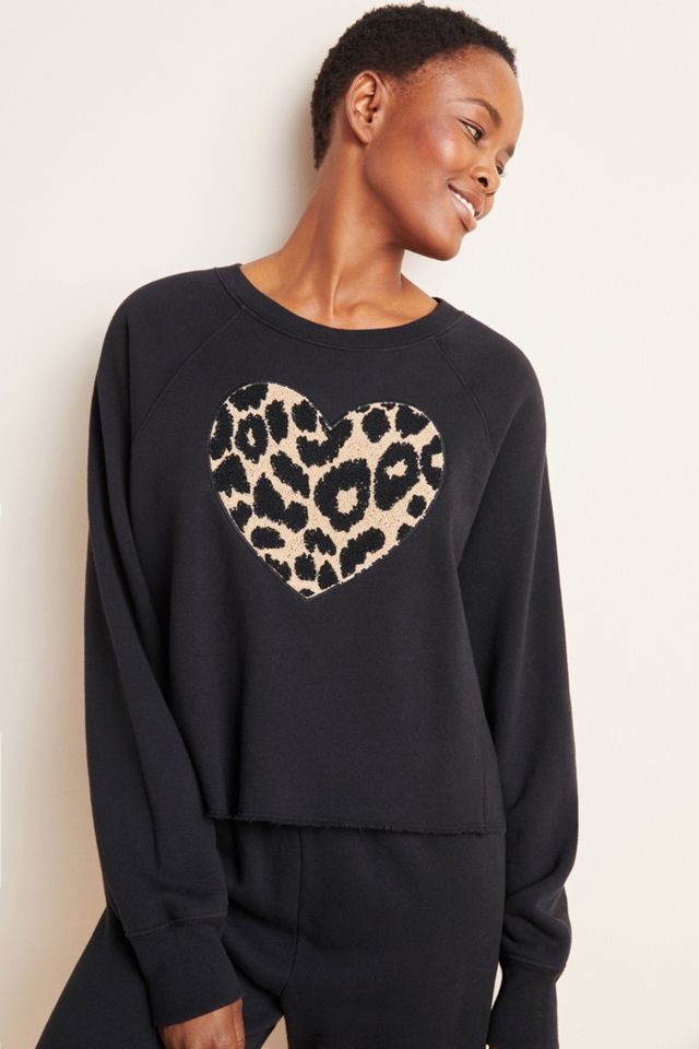 Sundry Leopard Heart Sweatshirt #2
