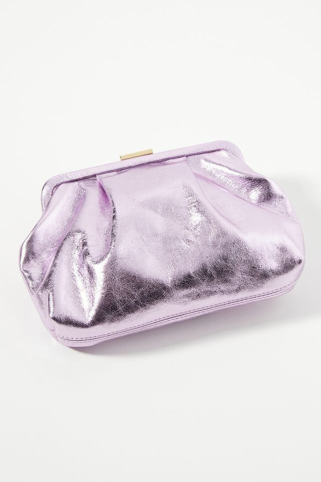 Clare V, Bags, Clare V Wallet Clutch In Silver Metallic