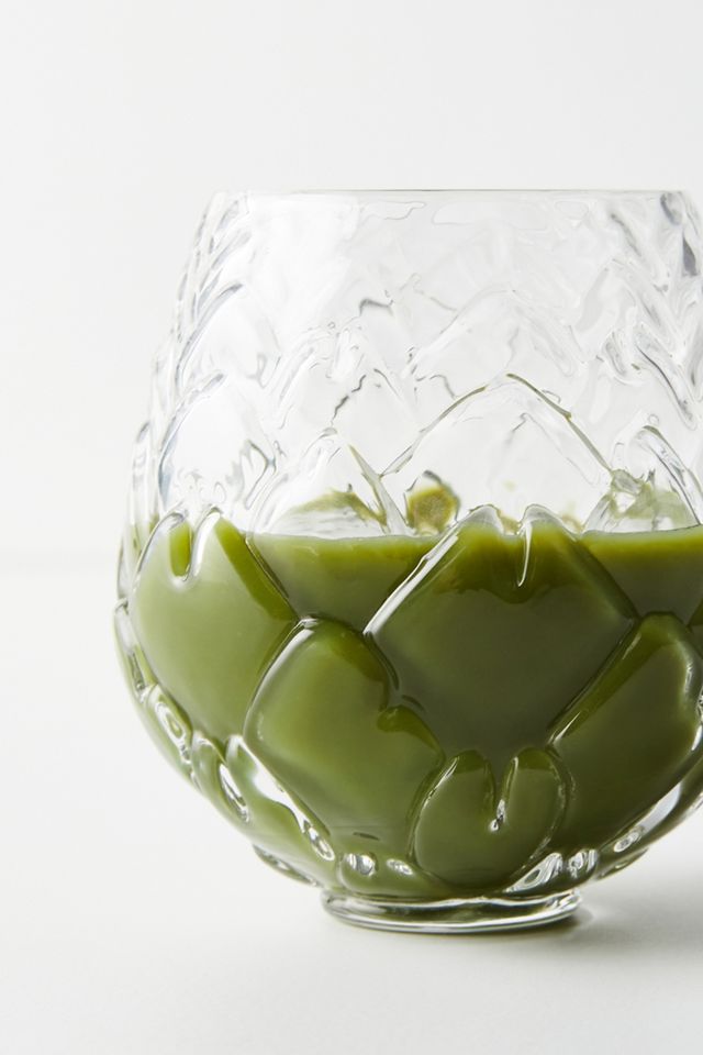 Artichoke Stemless Wine Glasses, Set of 4 #1