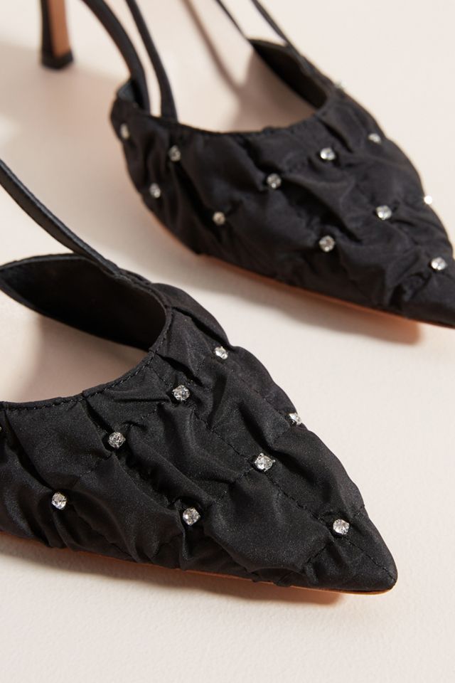 Loeffler Randall Athea Silk Slingback Heels #2