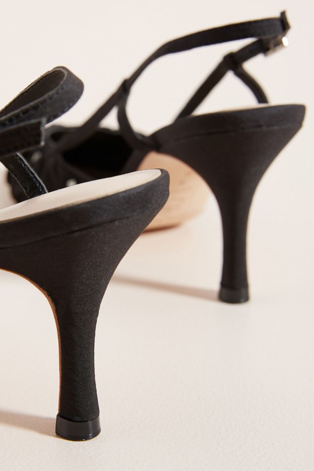 Loeffler Randall Athea Silk Slingback Heels #3