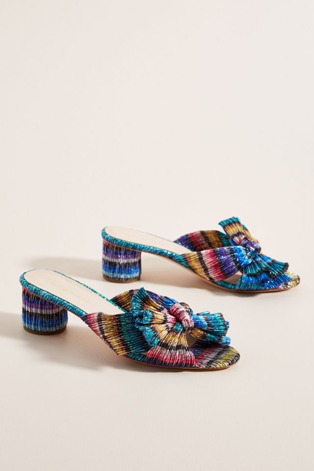 Loeffler Randall Emilia Pleated Knot Mules #1